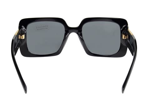 versace ve4405 gb1/87|Versace VE 4405 GB1/87 Black Plastic Rectangle Sunglasses .